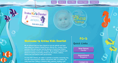 Desktop Screenshot of irvinekidsdentist.com